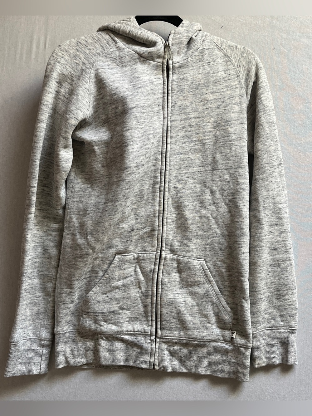 TNA Aritzia Talula Light Gray Full Zip Hoodie Sweater S